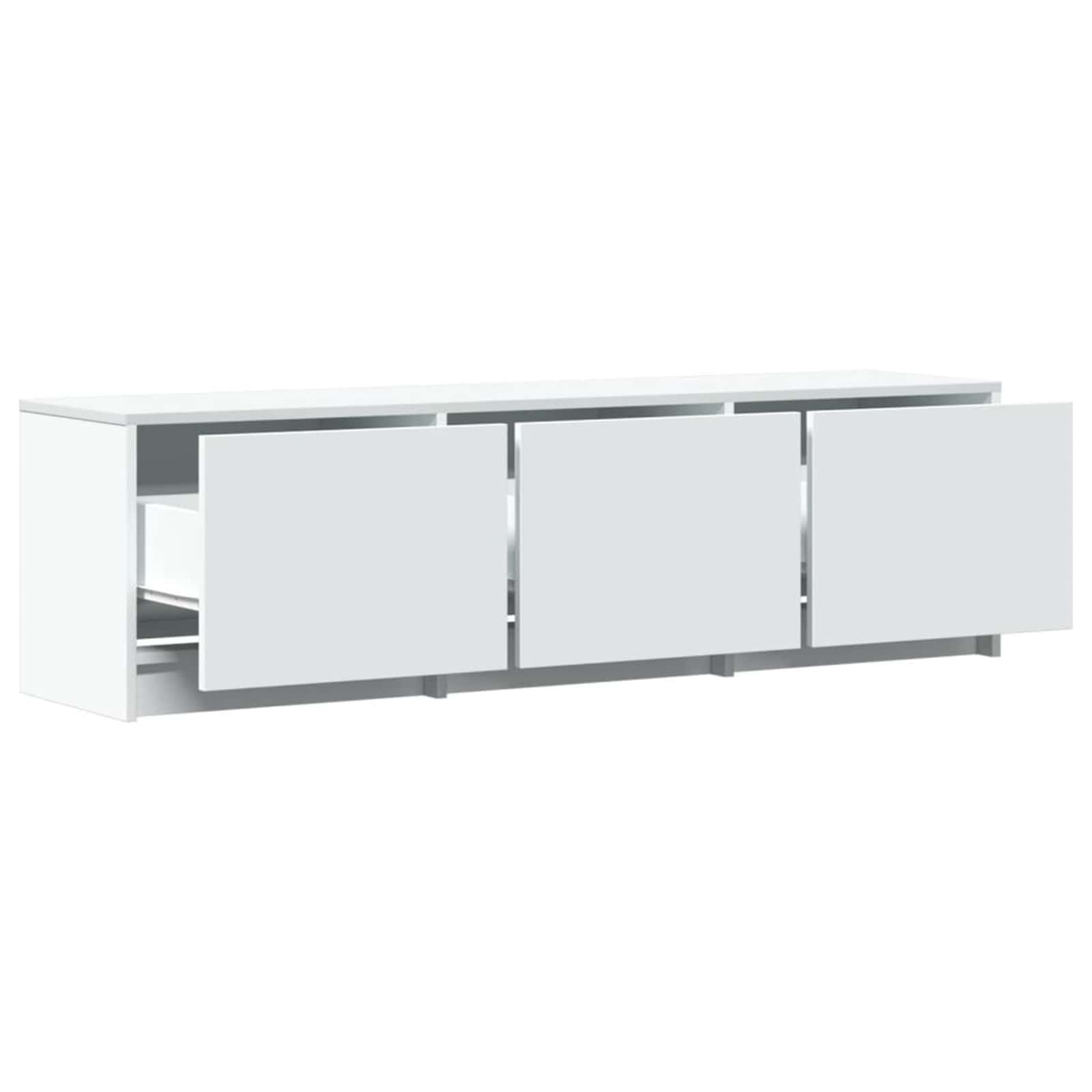 TV ormar s ladicama Bijelo 140 x 34 x 40 cm Konstruirano drvo