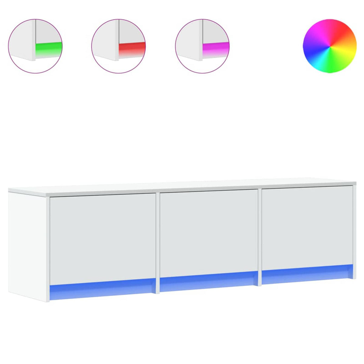 TV ormar s ladicama Bijelo 140 x 34 x 40 cm Konstruirano drvo