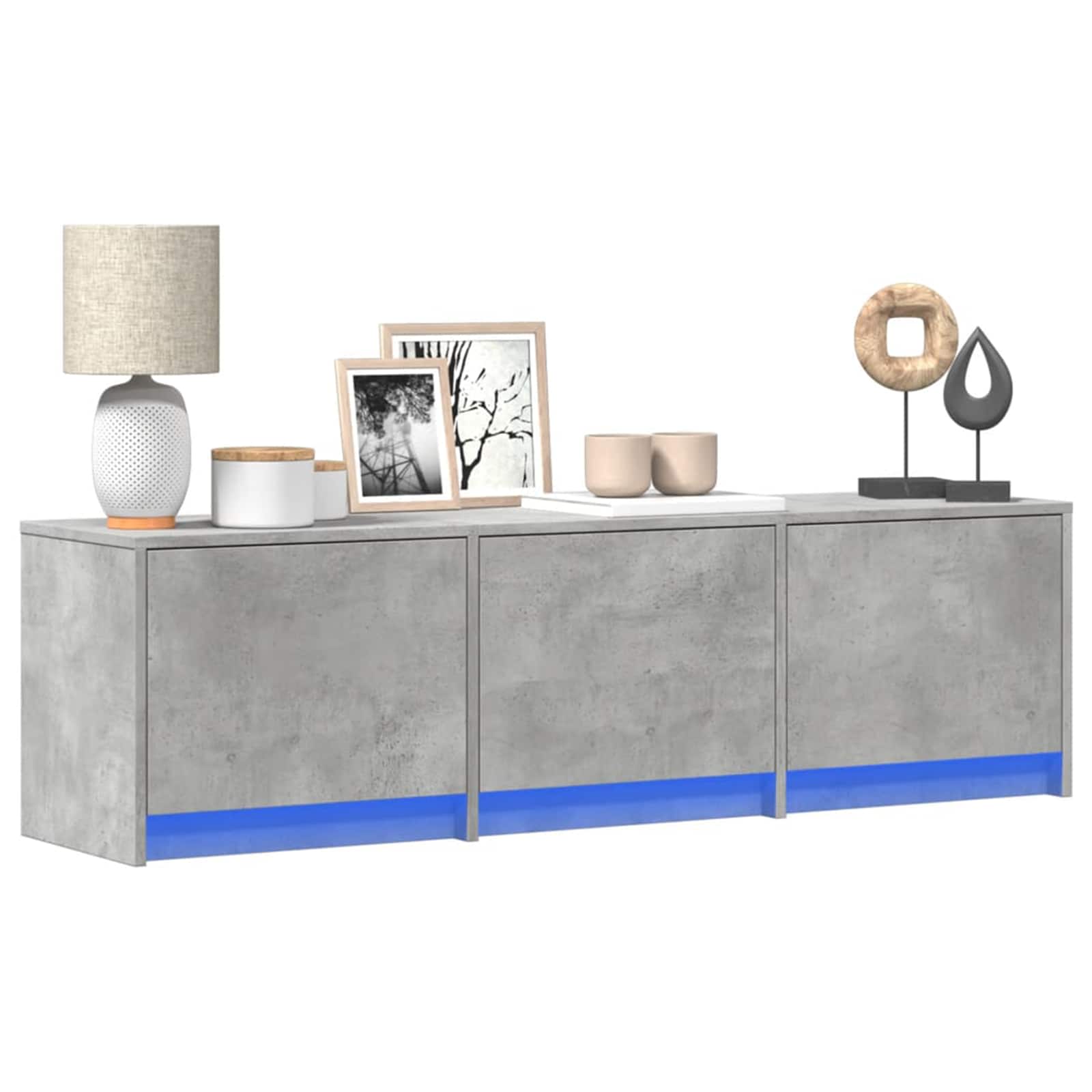 TV ormar s ladicama Beton 140 x 34 x 40 cm Konstruirano drvo