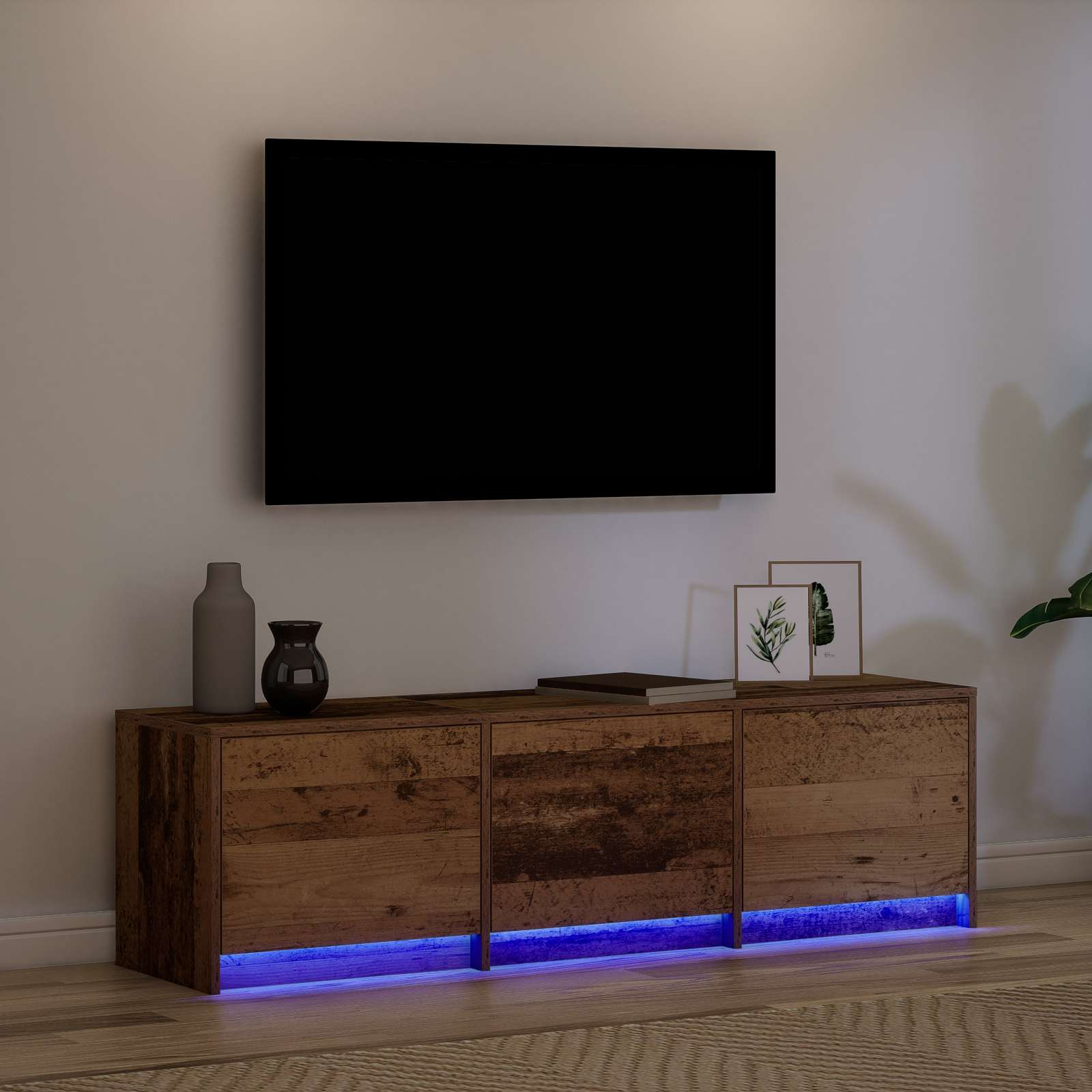 TV ormar 140 x 34 x 40 cm Staro drvo Konstruirano drvo