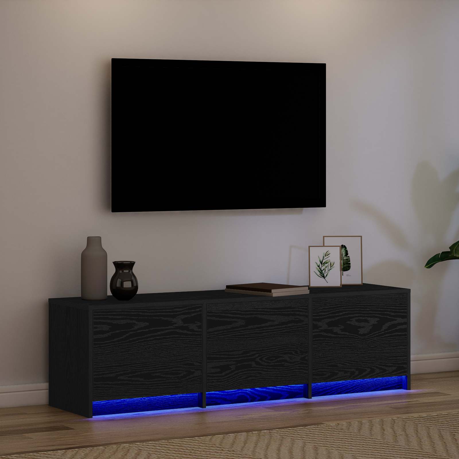TV ormar Crni hrast 140 x 34 x 40 cm Konstruirano drvo