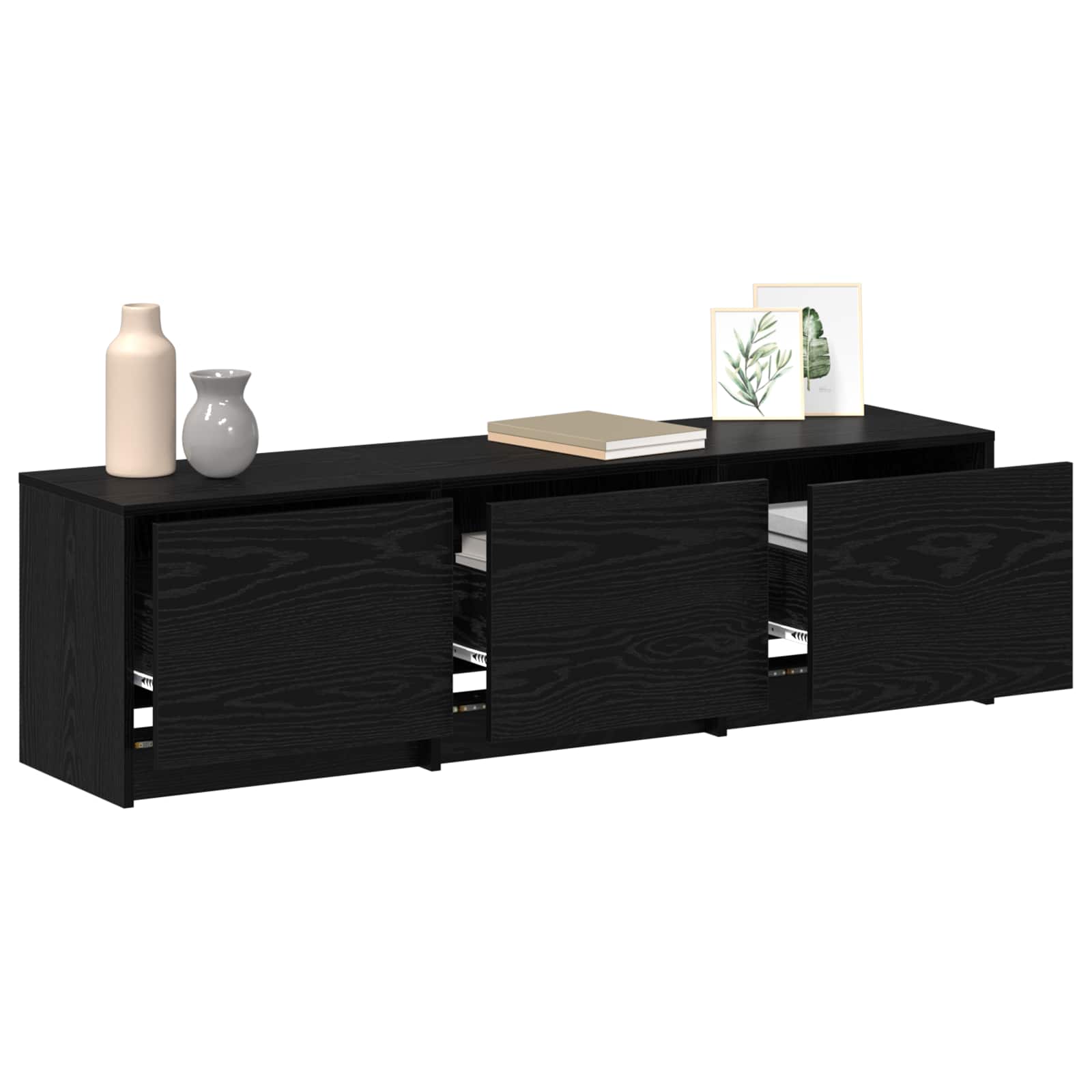 TV ormar Crni hrast 140 x 34 x 40 cm Konstruirano drvo