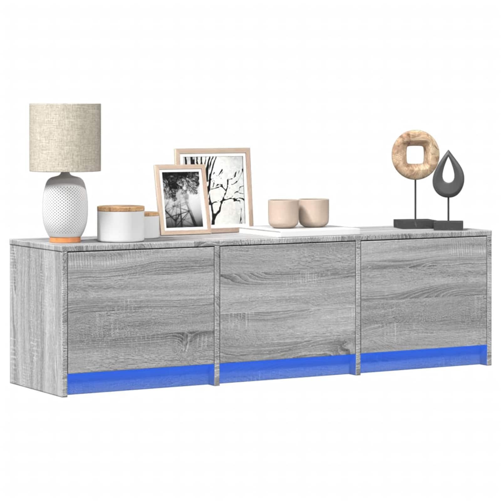 TV ormar Siva Sonoma 140 x 34 x 40 cm Konstruirano drvo