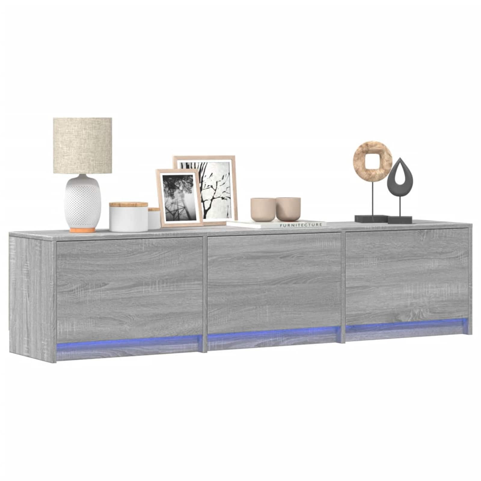 TV ormar Siva Sonoma 165 x 34 x 40 cm Konstruirano drvo
