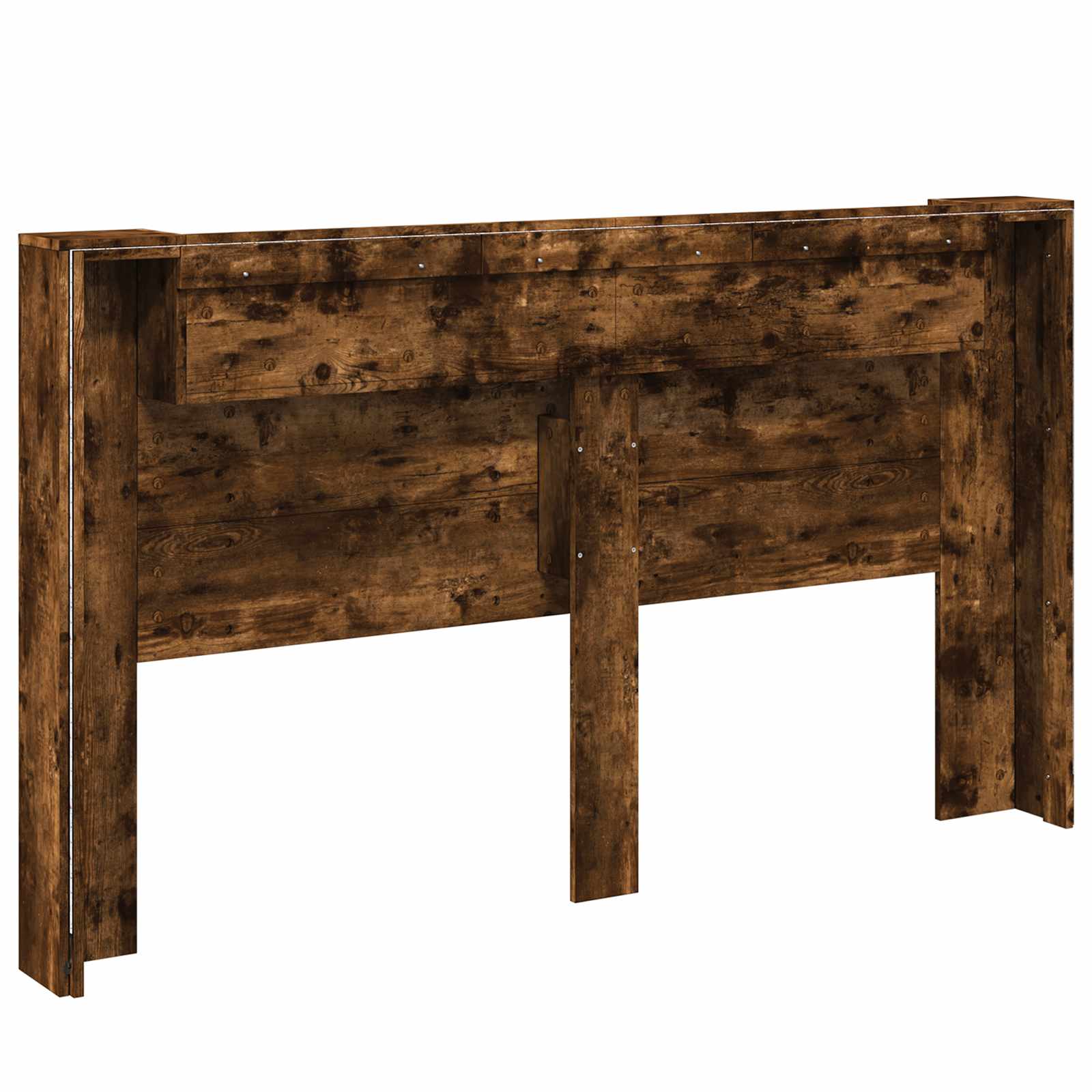 Krevetna ploča s LED-om Dimljeni Hrast 180 x 16,5 x 103,5 cm