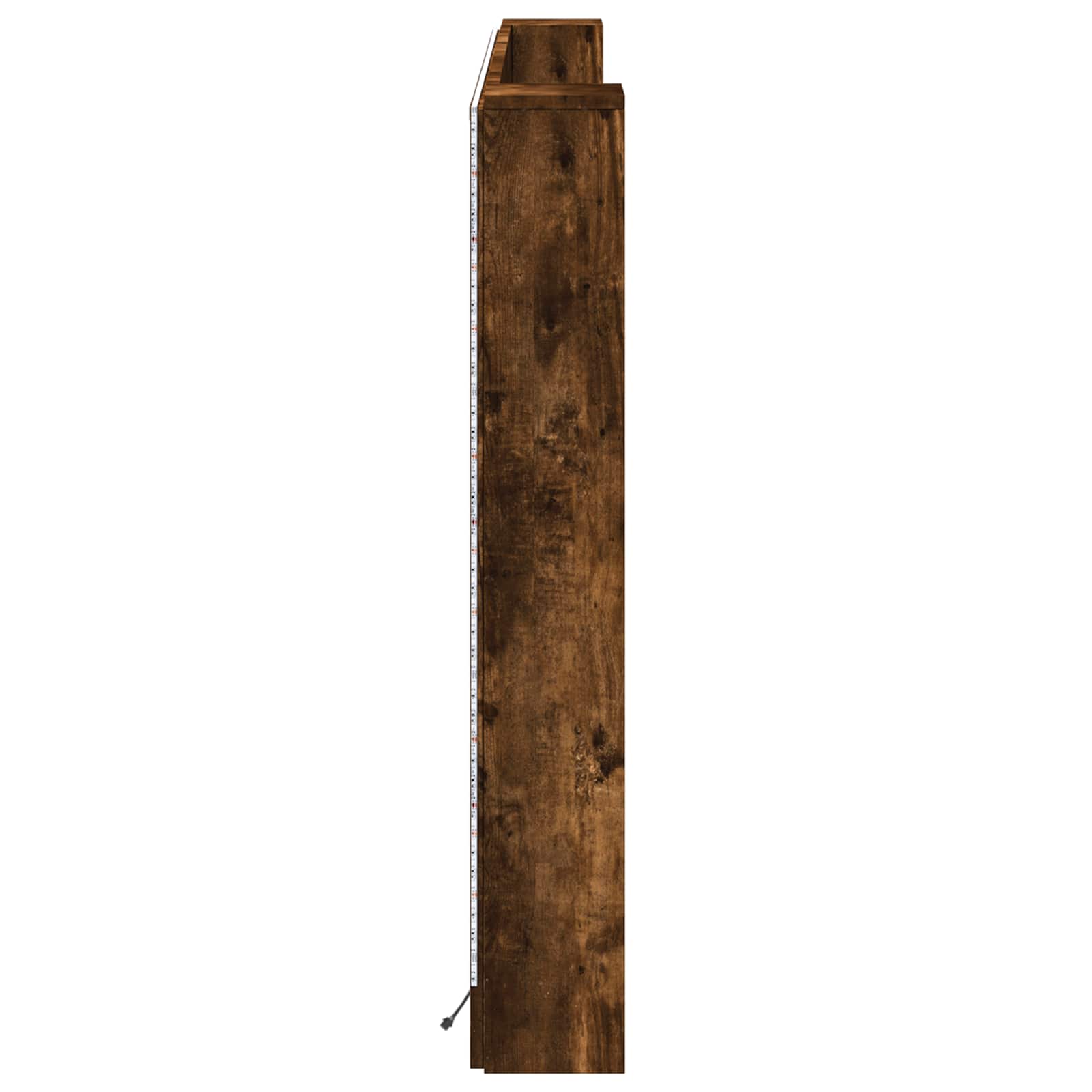 Krevetna ploča s LED-om Dimljeni Hrast 180 x 16,5 x 103,5 cm
