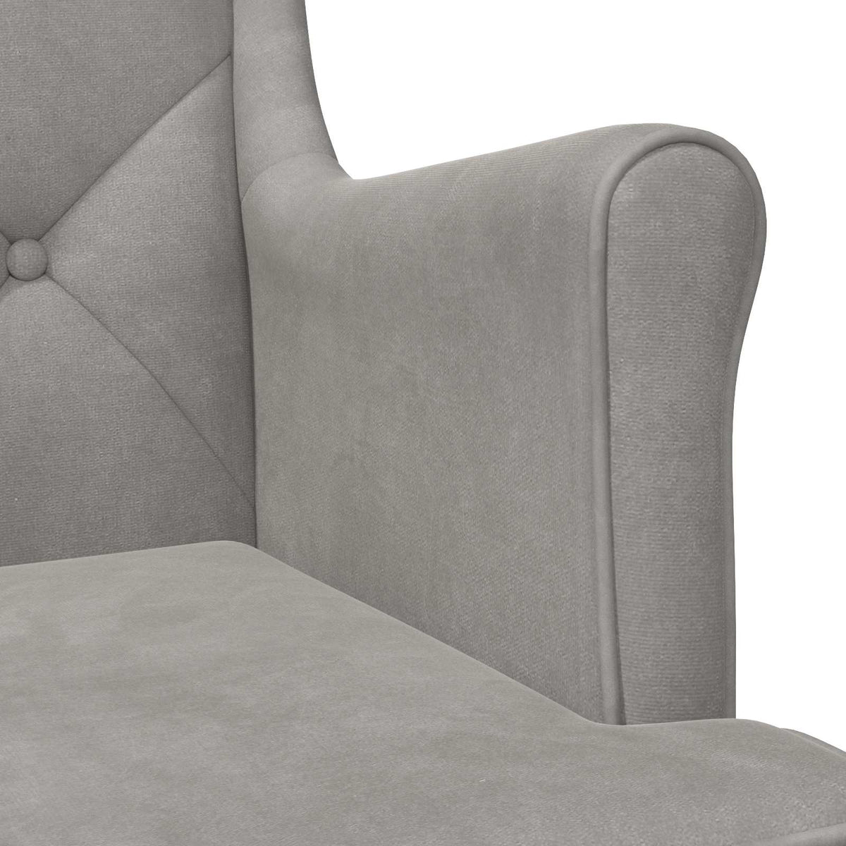 fotelja Svijetlo siva Baršun