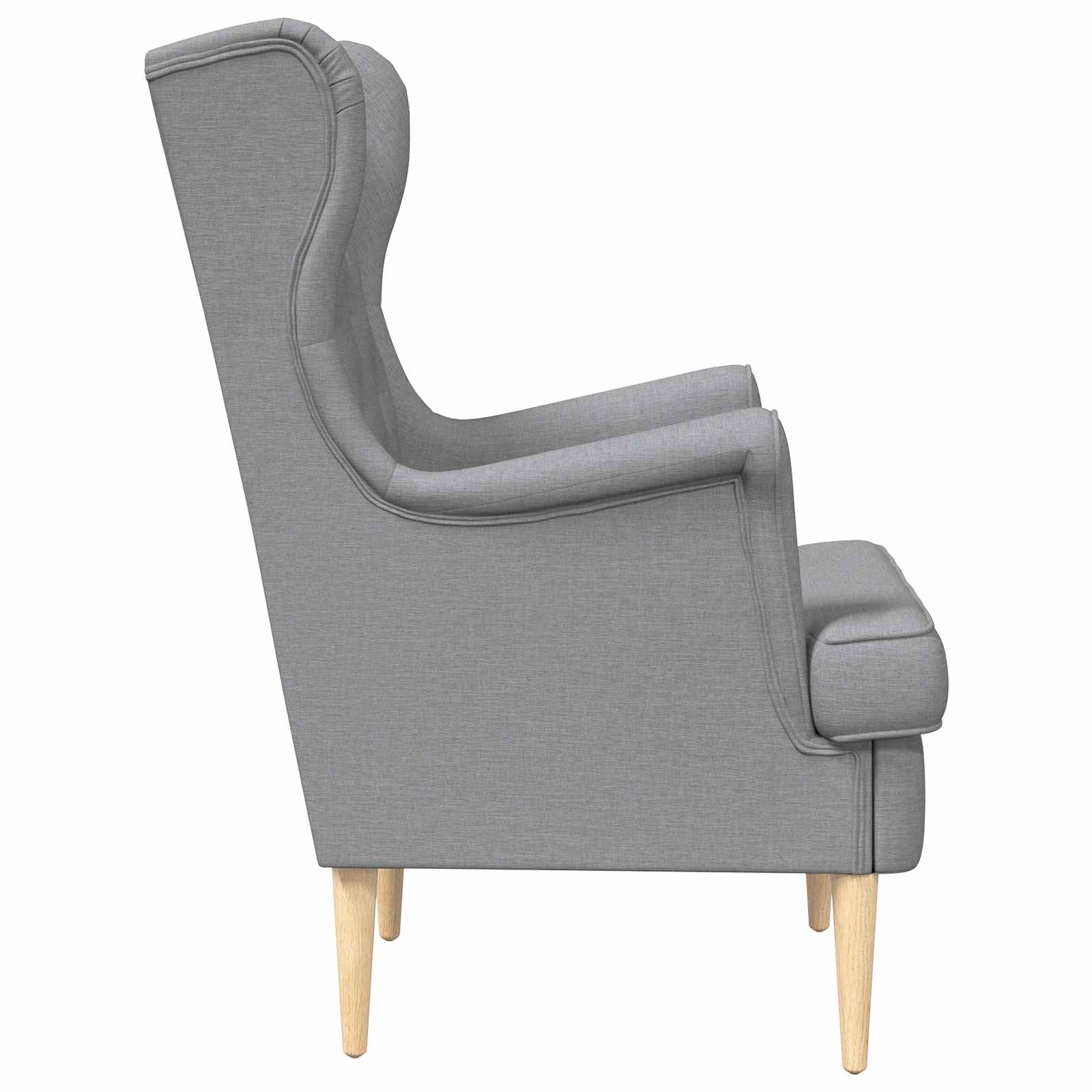Fotelja Svjetlosiva Tkanina