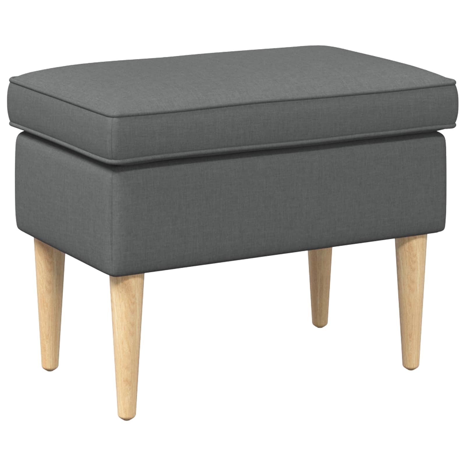 Stolica za noge Tamnosiva 55 x 35 x 41 cm Poliester