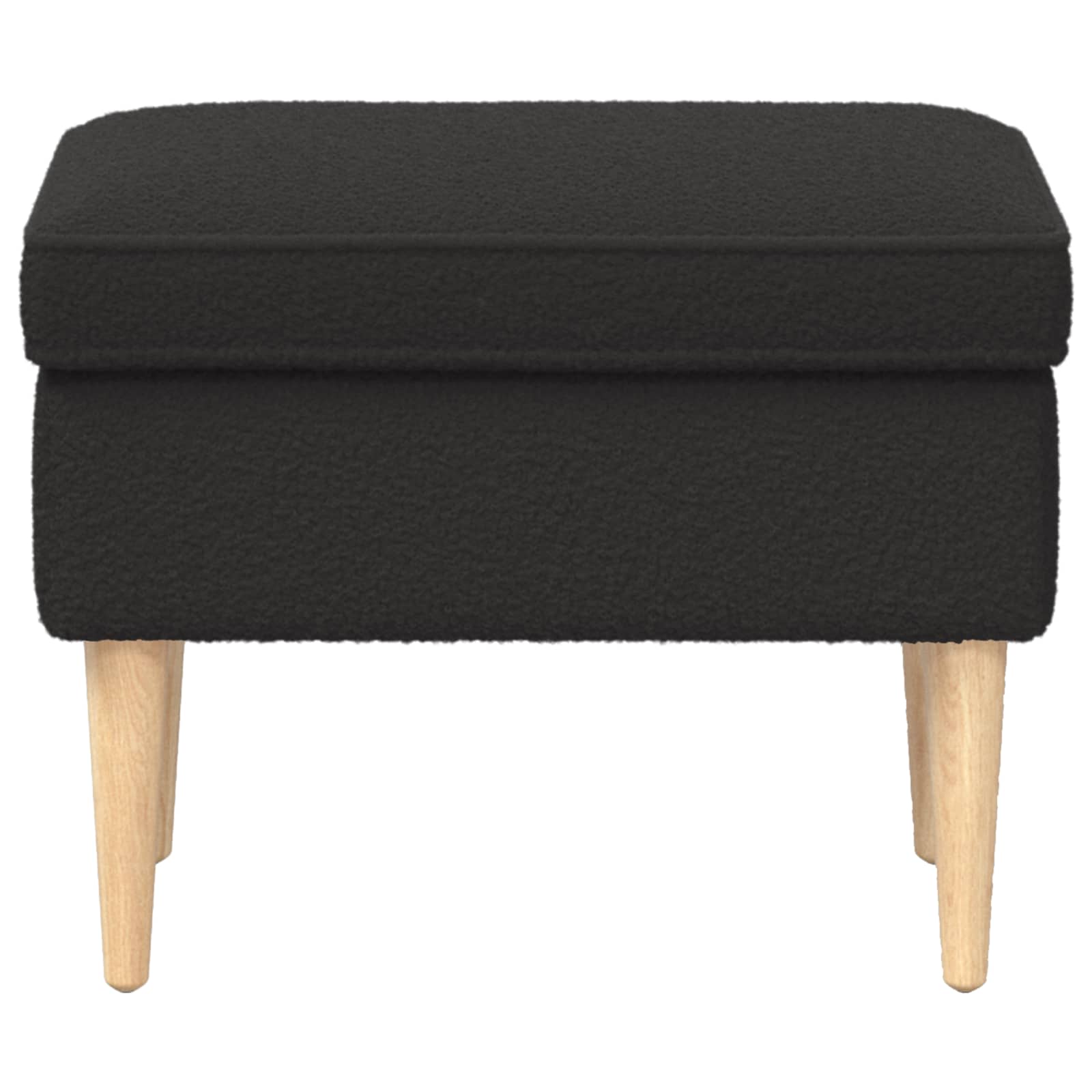 Stolica za noge Crna 55 x 35 x 41 cm Bouclé