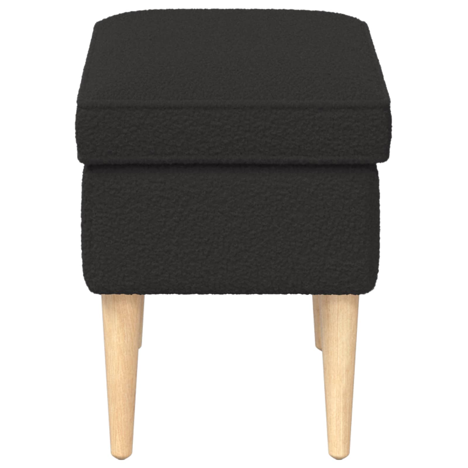 Stolica za noge Crna 55 x 35 x 41 cm Bouclé