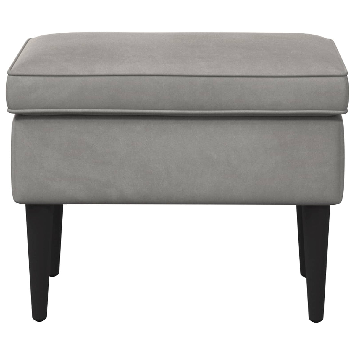 Stolica za noge Svjetlosiva 55 x 35 x 41 cm Baršun