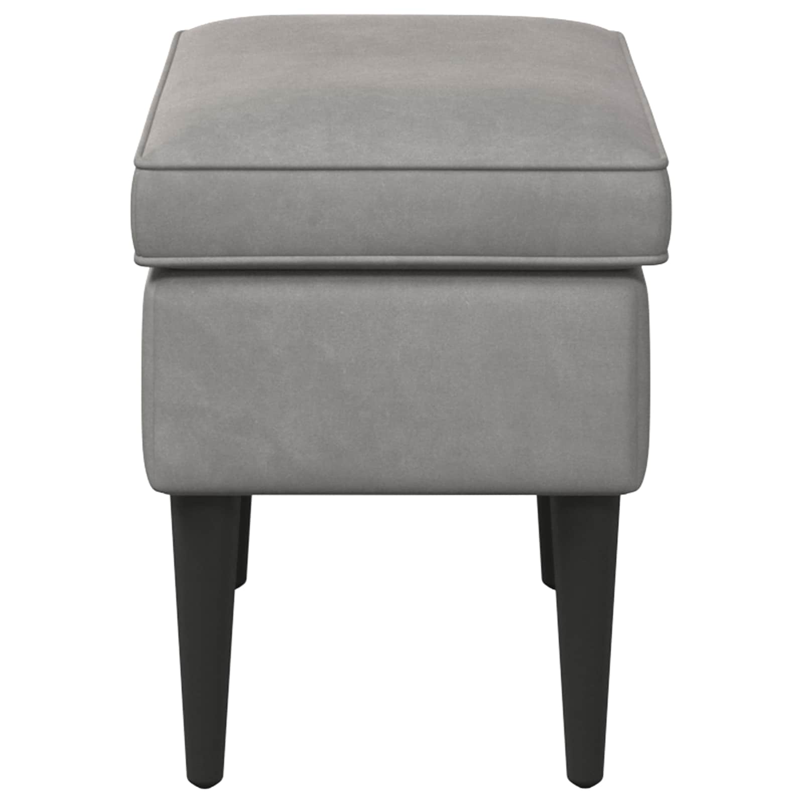 Stolica za noge Svjetlosiva 55 x 35 x 41 cm Baršun