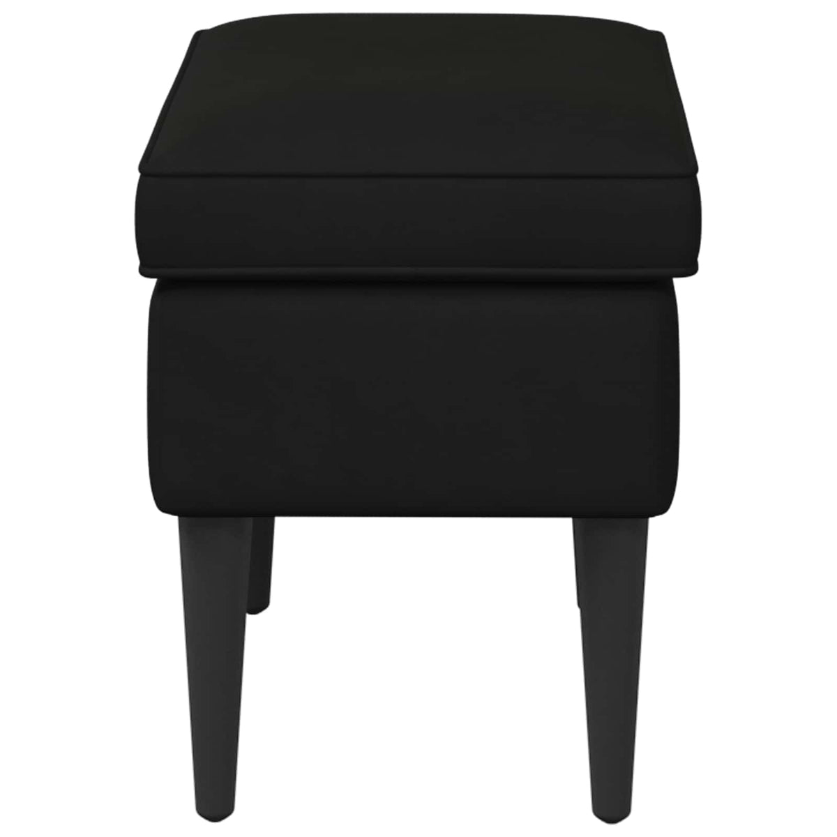 Stolica za noge Crna 55 x 35 x 41 cm Baršun