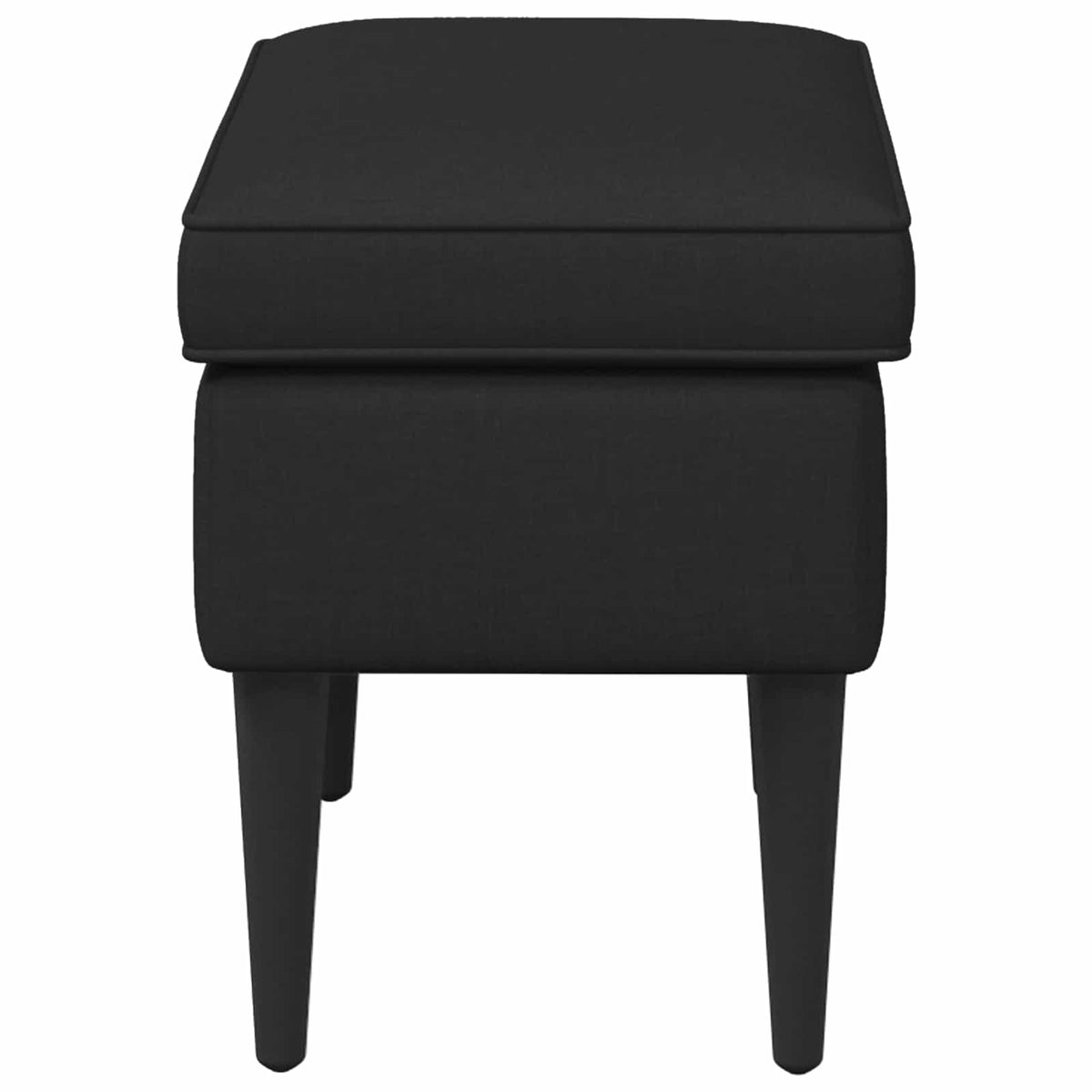 Stolica za noge Crna 55 x 35 x 41 cm Tkanina