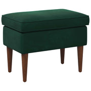 Stolica za noge Tamnozelena 55 x 35 x 41 cm Baršun