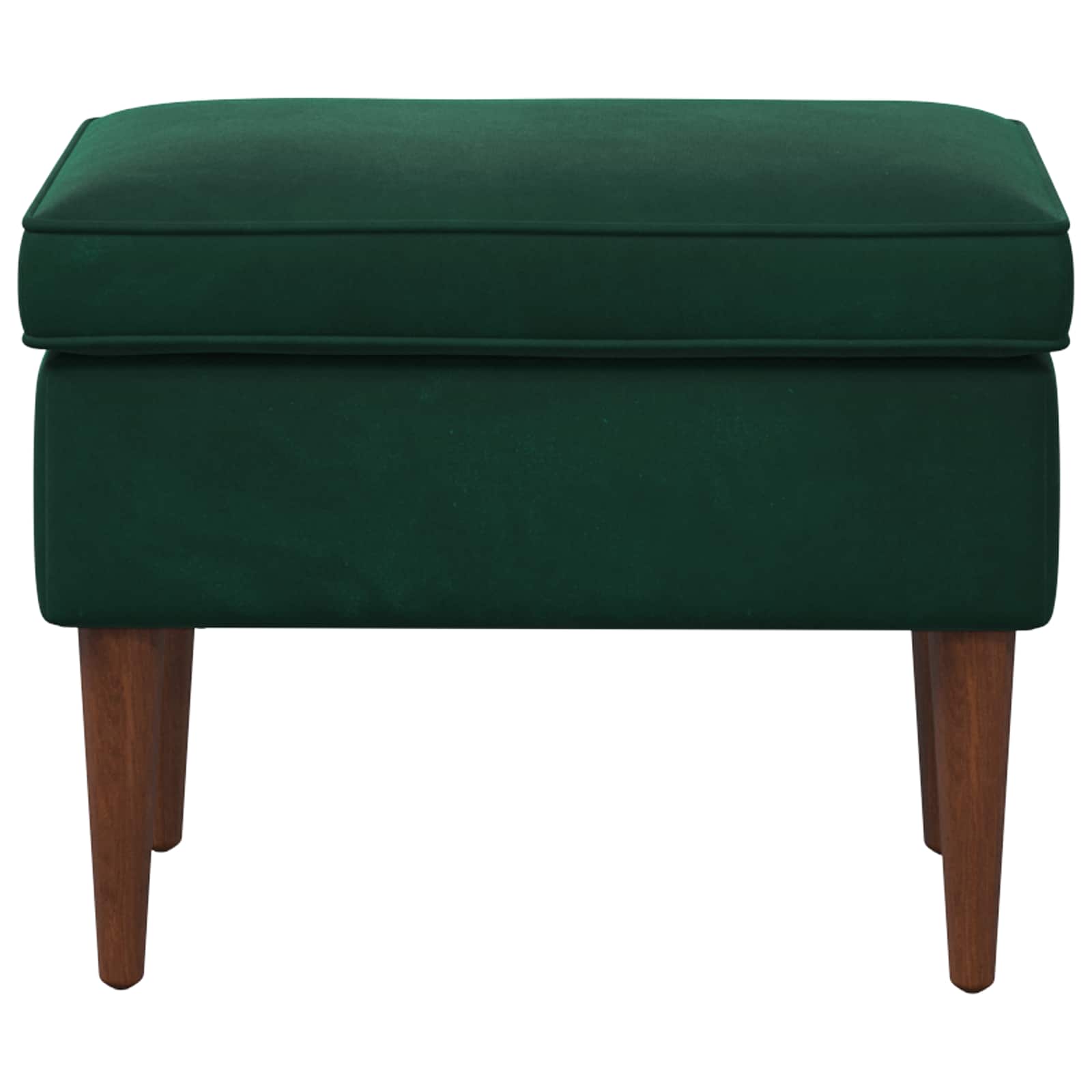 Stolica za noge Tamnozelena 55 x 35 x 41 cm Baršun