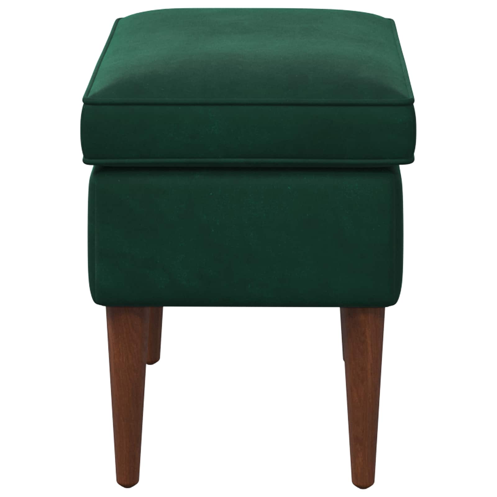 Stolica za noge Tamnozelena 55 x 35 x 41 cm Baršun
