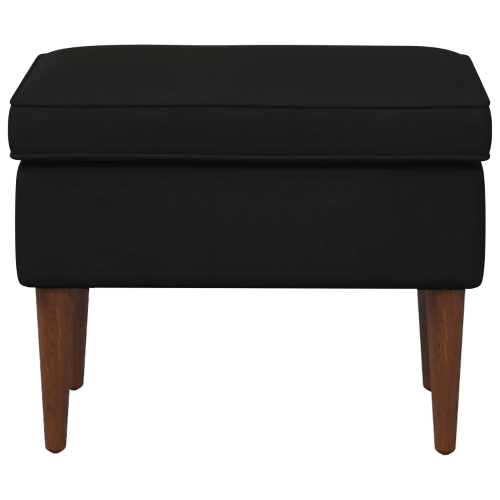 Stolica za noge Crna 55 x 35 x 41 cm Baršun