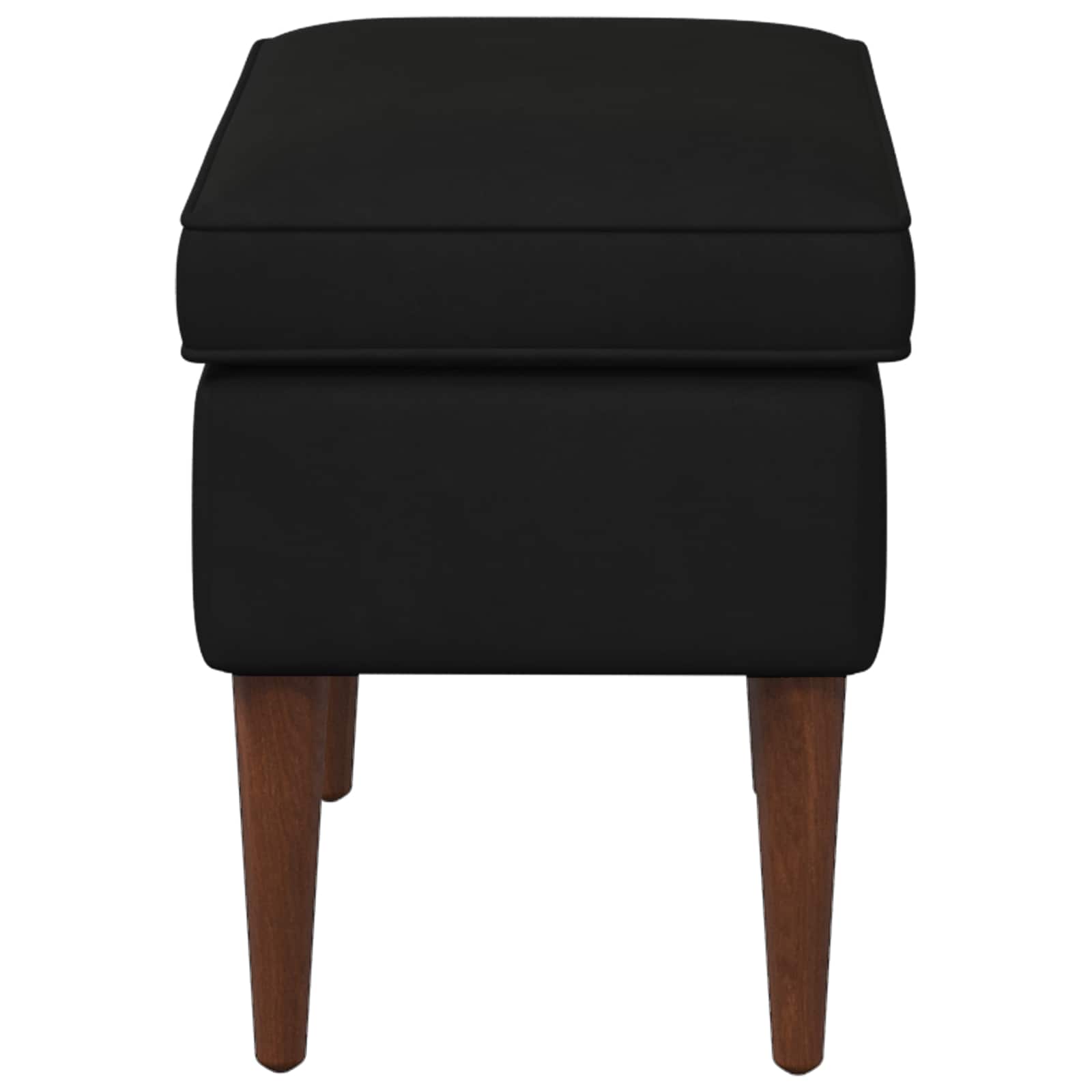 Stolica za noge Crna 55 x 35 x 41 cm Baršun