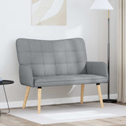Kauč za dvoje Svijetlo siva 115 x 61 x 87 cm tkanina