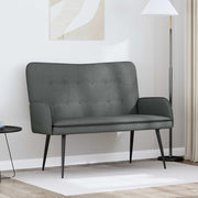 Sofa za dvije osobe Tamno siva 115 x 61 x 87 cm tkanina