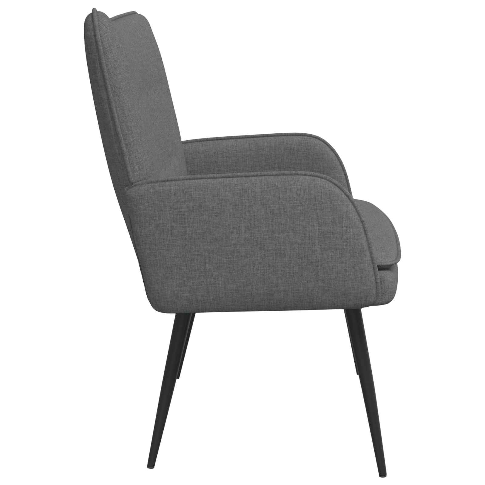Sofa za dvije osobe Tamno siva 115 x 61 x 87 cm tkanina
