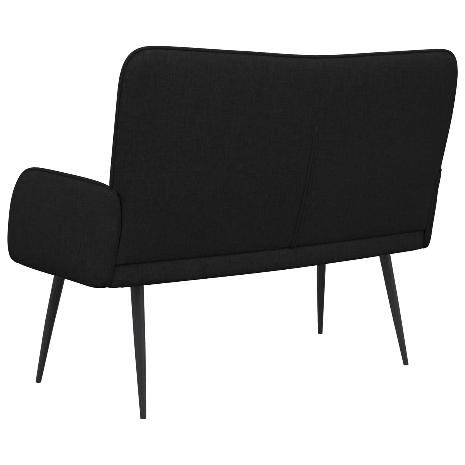 Sofa za dvije osobe Crna 115 x 61 x 87 cm Tkanina
