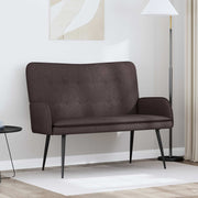 Sofa za dvije osobe Tamno smeđa 115 x 61 x 87 cm Tkanina