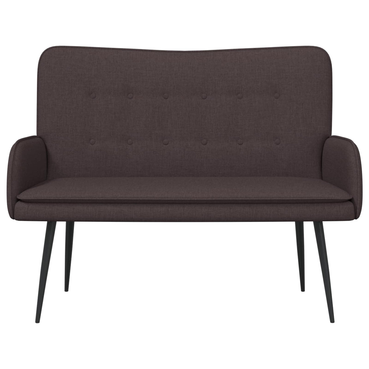 Sofa za dvije osobe Tamno smeđa 115 x 61 x 87 cm Tkanina