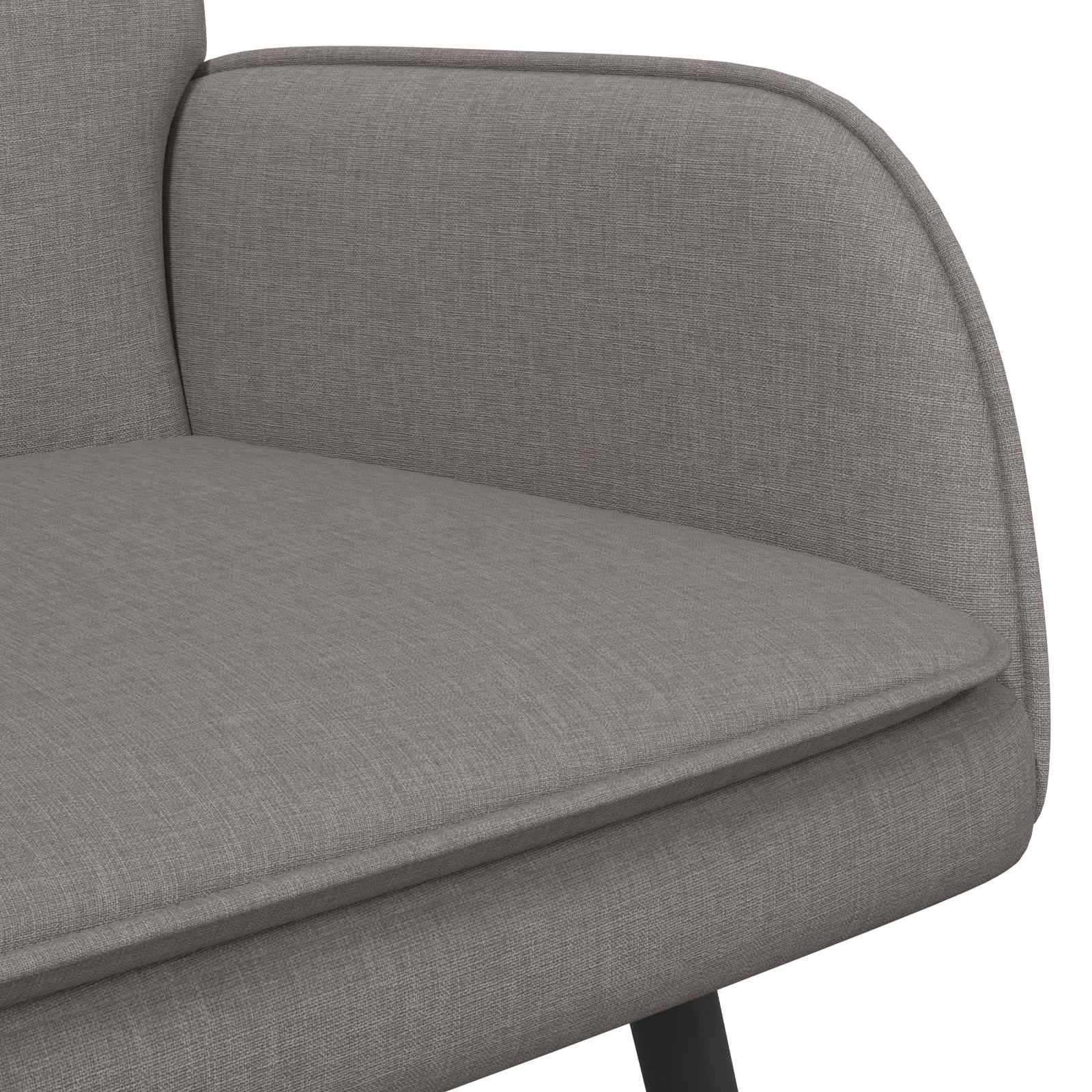 Sofa za dvije osobe Sivo-smeđa 115 x 61 x 87 cm tkanina