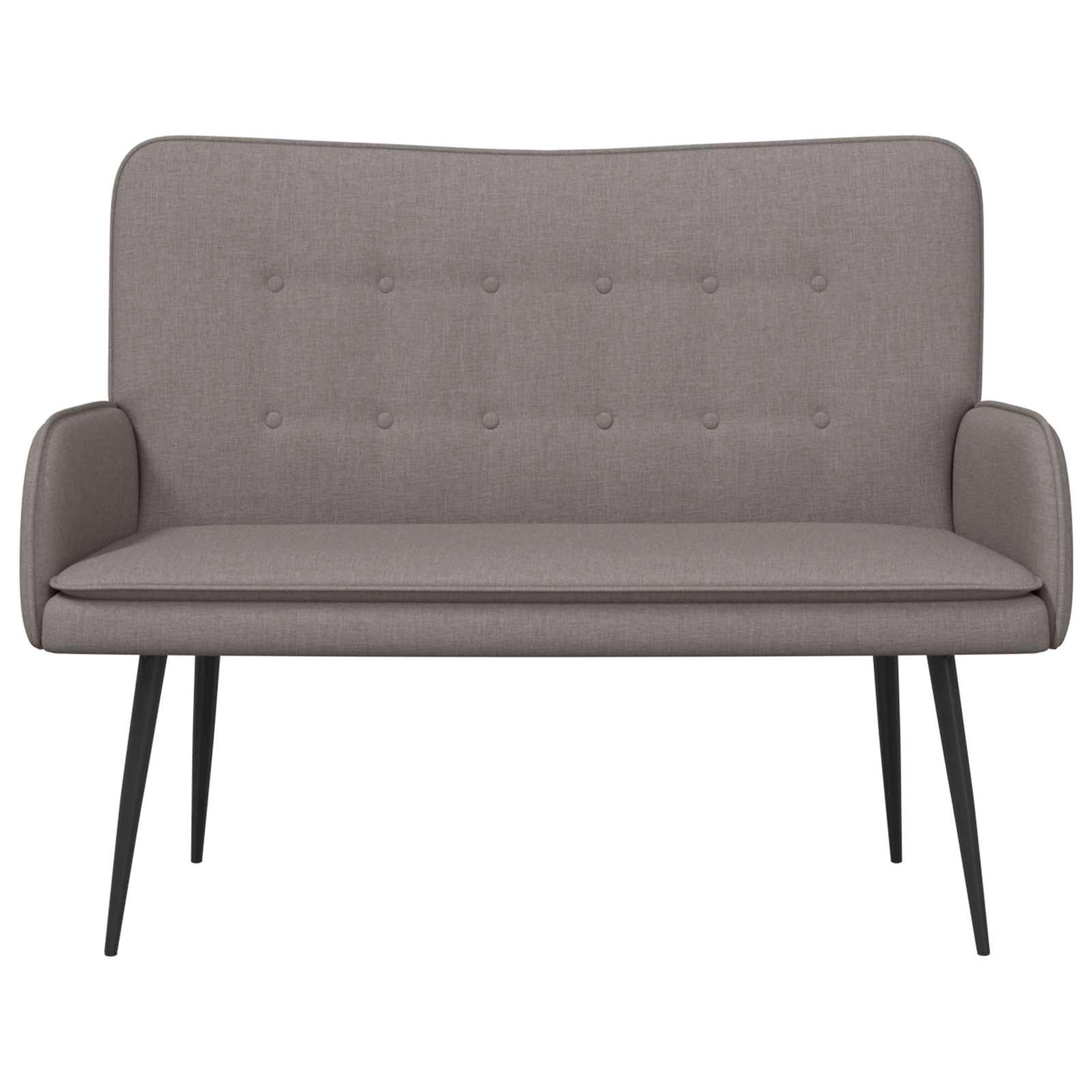 Sofa za dvije osobe Sivo-smeđa 115 x 61 x 87 cm tkanina