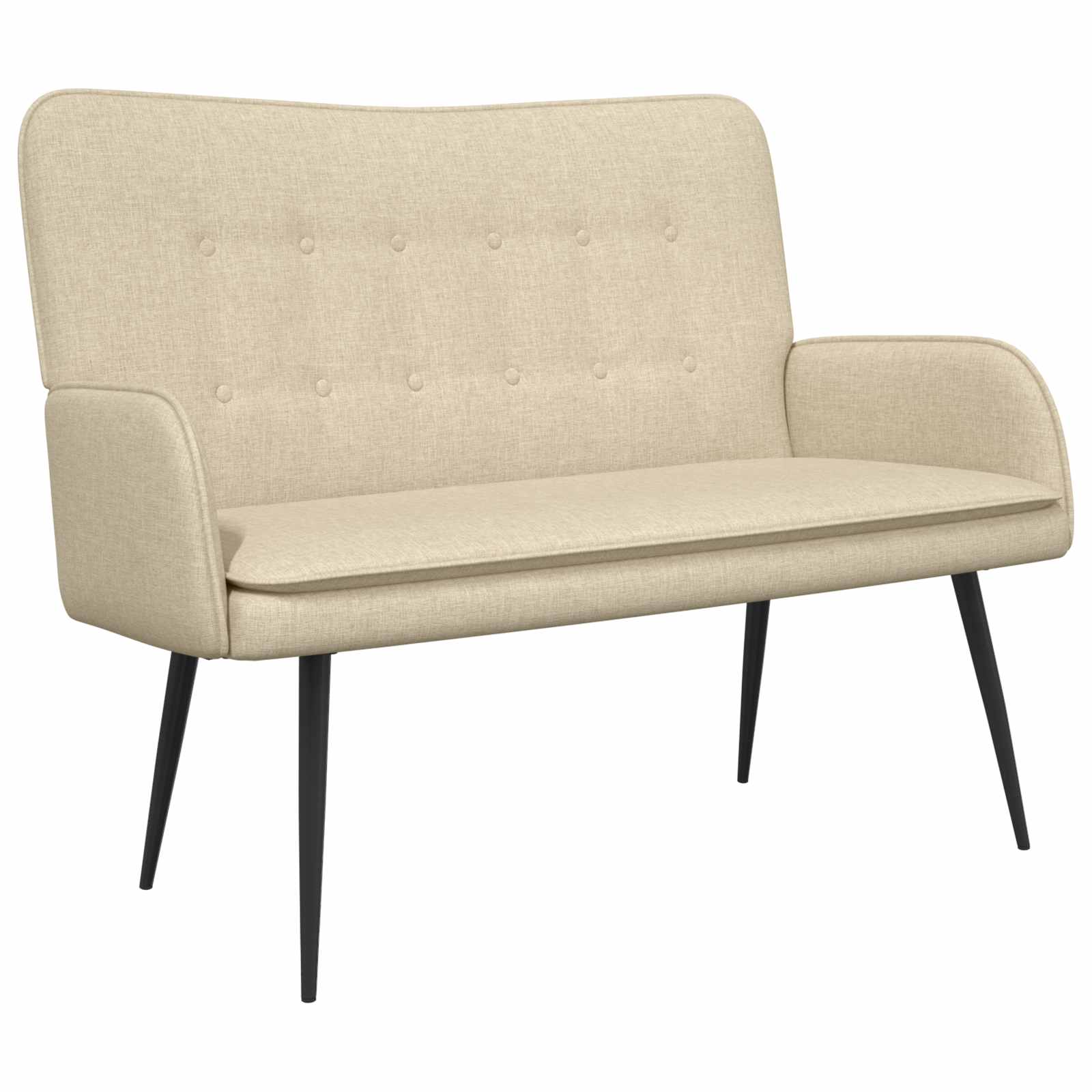 Sofa za dvije osobe Krema 115 x 61 x 87 cm tkanina