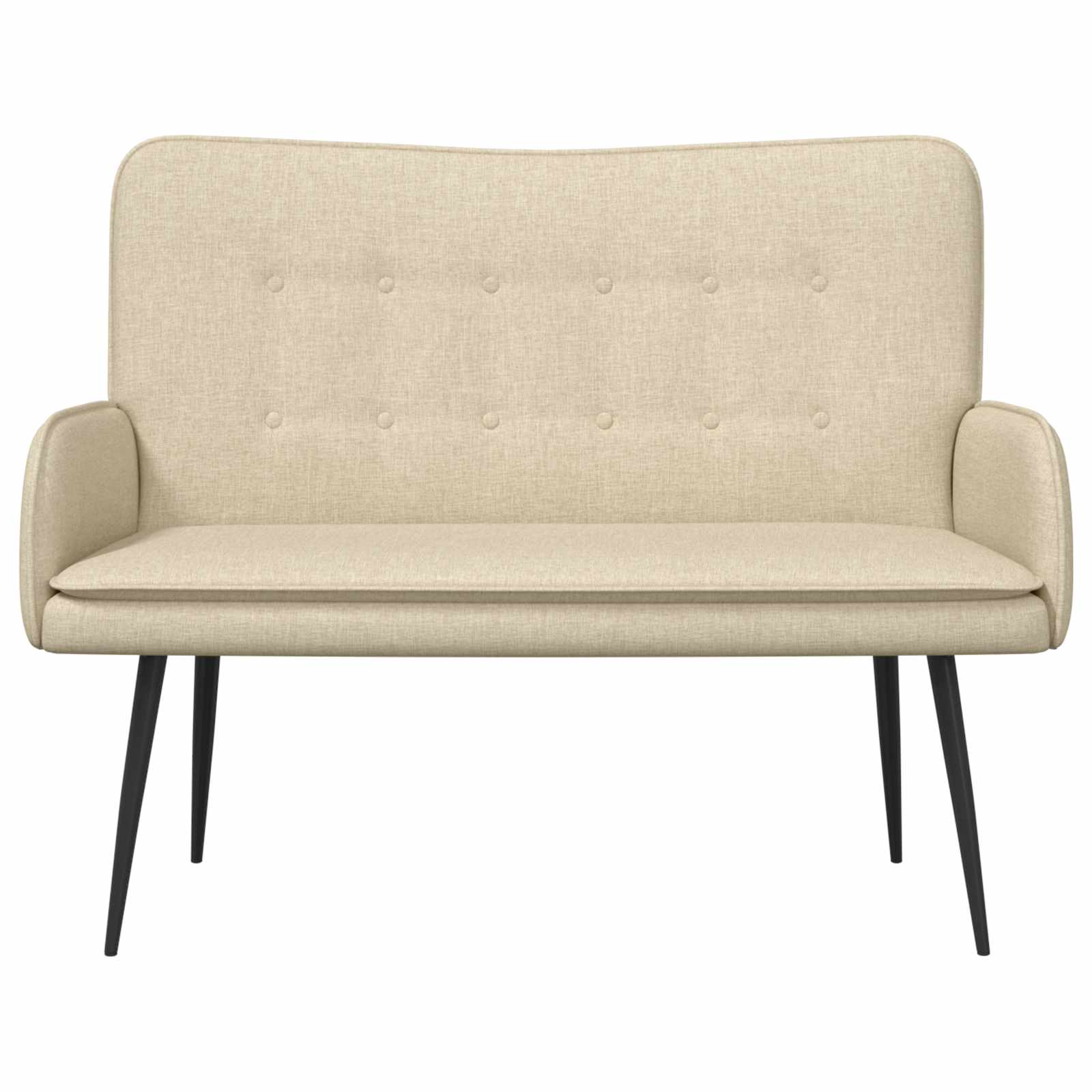 Sofa za dvije osobe Krema 115 x 61 x 87 cm tkanina