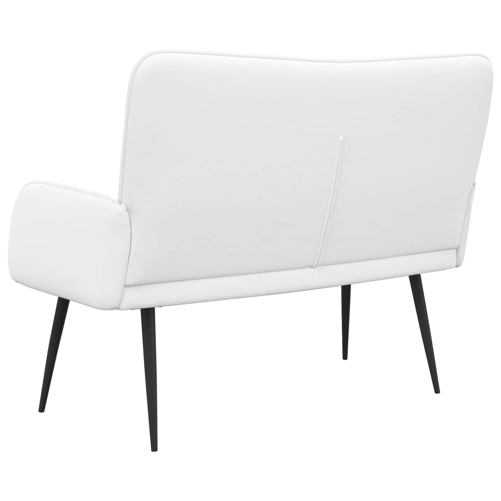 Sofa za dvije osobe Bijeli 115 x 61 x 87 cm tkanina