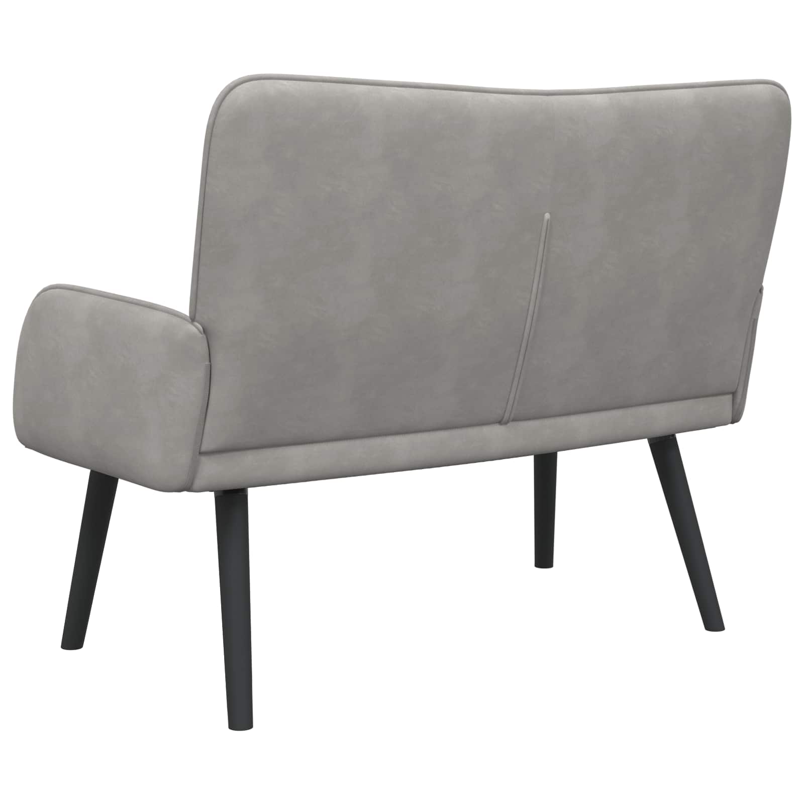 Kauč za dvoje Svijetlo siva 115 x 61 x 87 cm Baršun