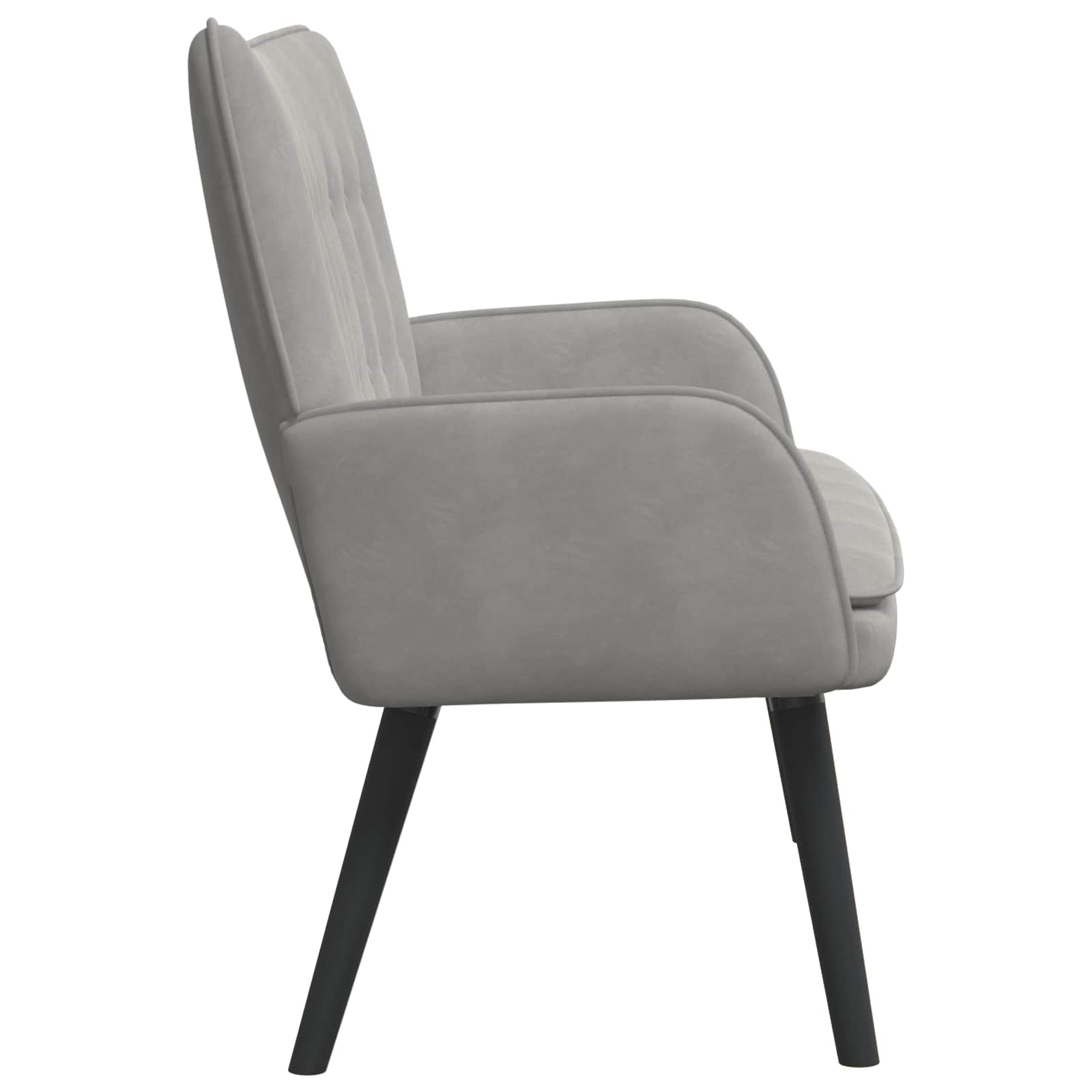 Kauč za dvoje Svijetlo siva 115 x 61 x 87 cm Baršun