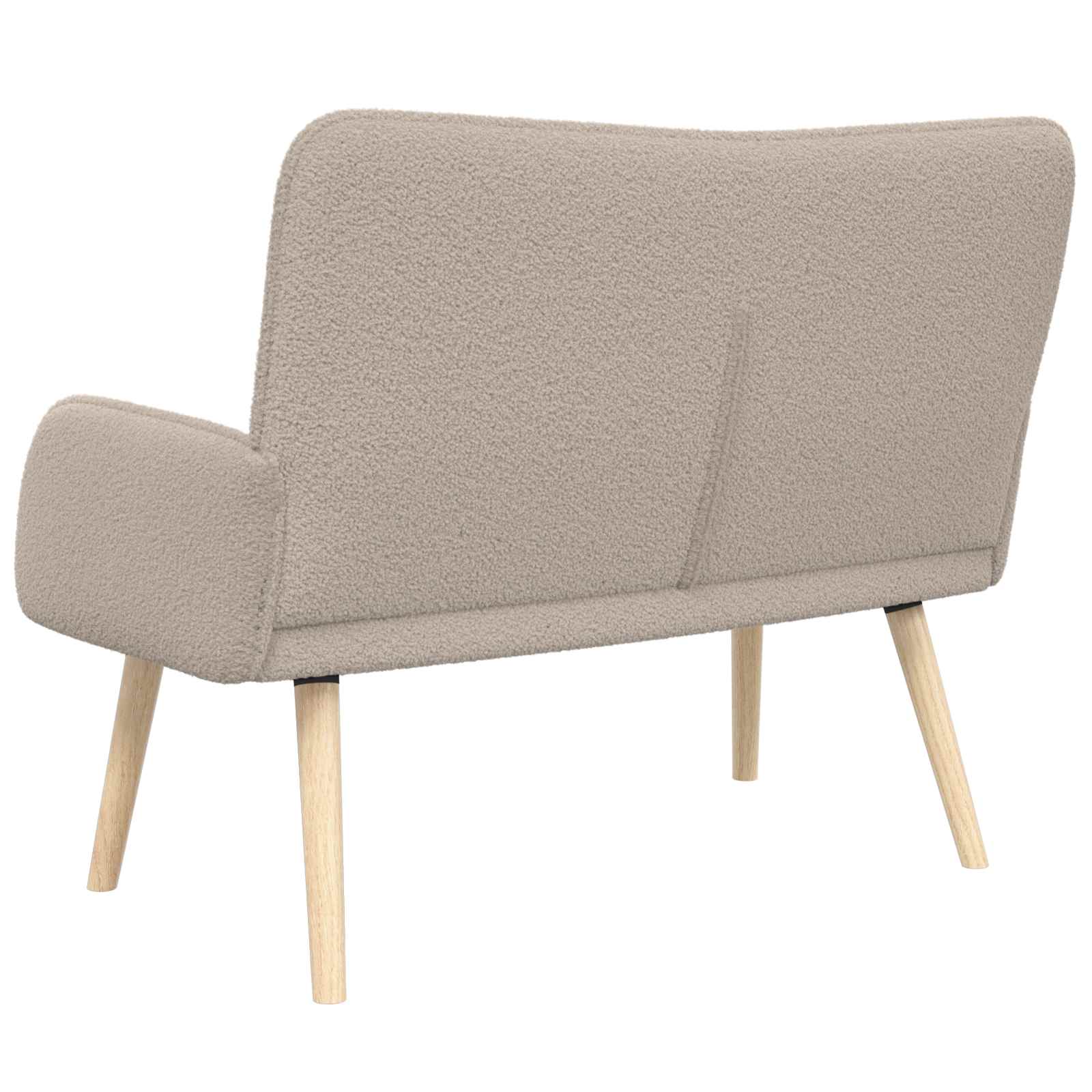 Sofa za dvije osobe Svjetlosiva 115 x 61 x 87 cm Bouclé