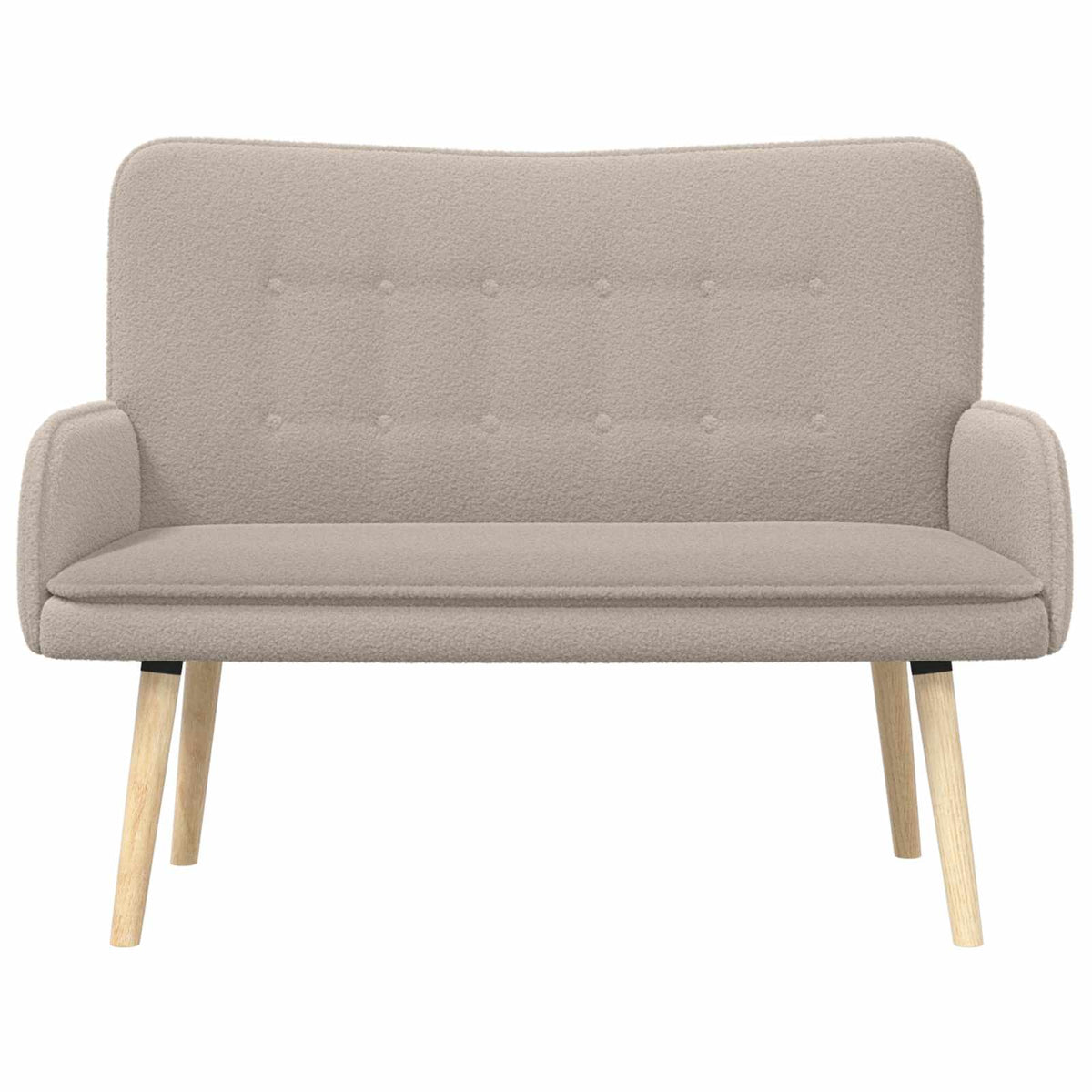 Sofa za dvije osobe Svjetlosiva 115 x 61 x 87 cm Bouclé