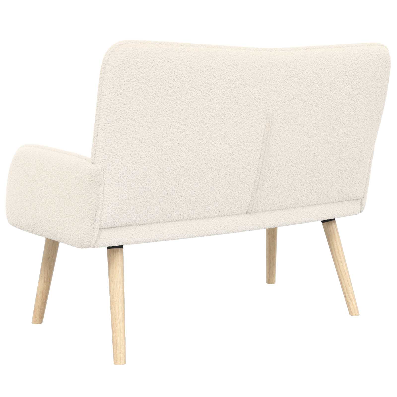 Sofa za dvije osobe Krem 115 x 61 x 87 cm Bouclé