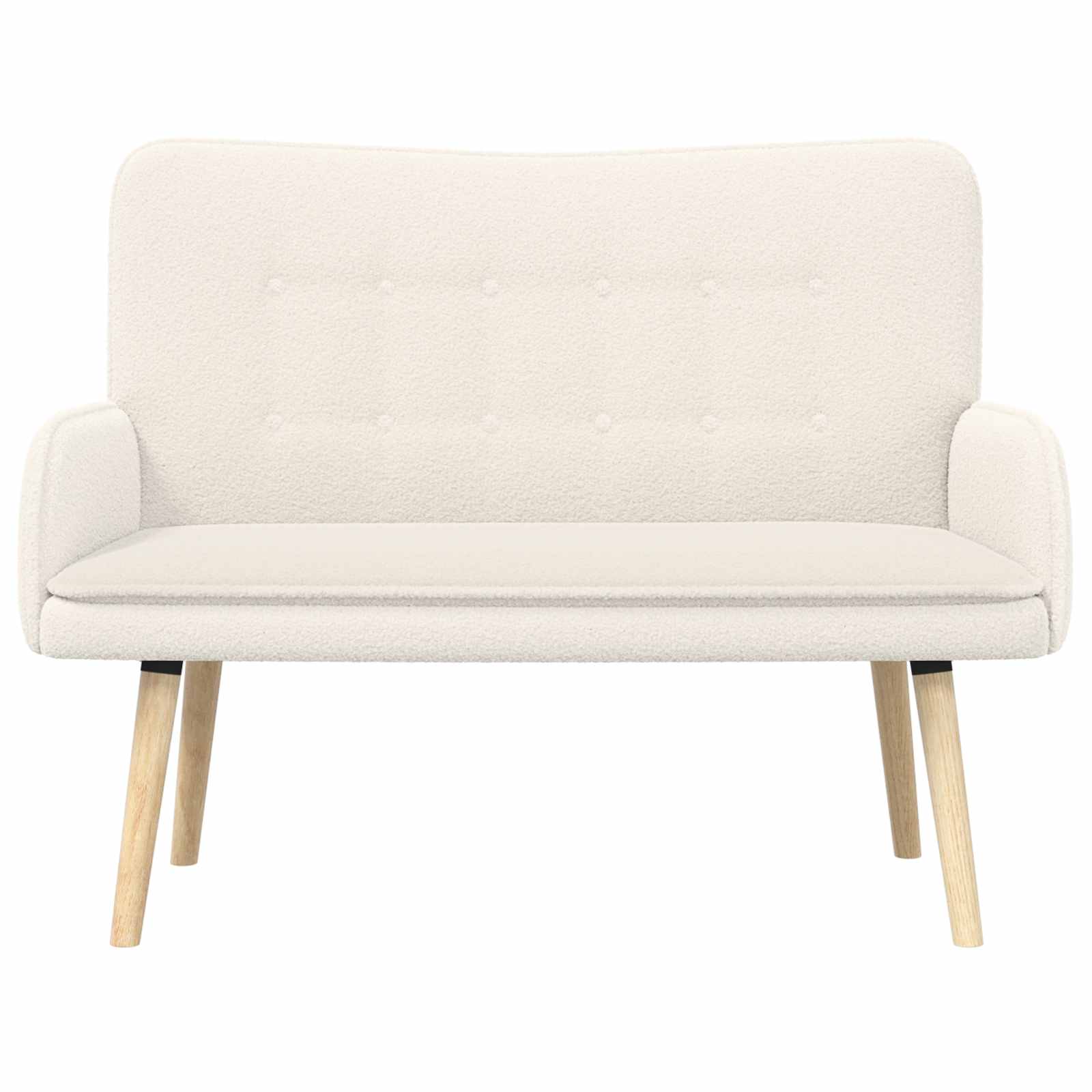 Sofa za dvije osobe Krem 115 x 61 x 87 cm Bouclé