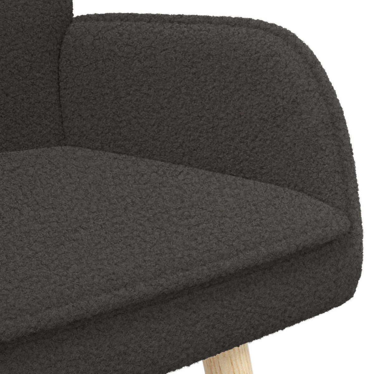 Sofa za dvije osobe Tamnosiva 115 x 61 x 87 cm Bouclé