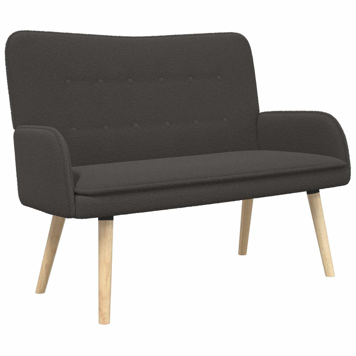 Sofa za dvije osobe Tamnosiva 115 x 61 x 87 cm Bouclé
