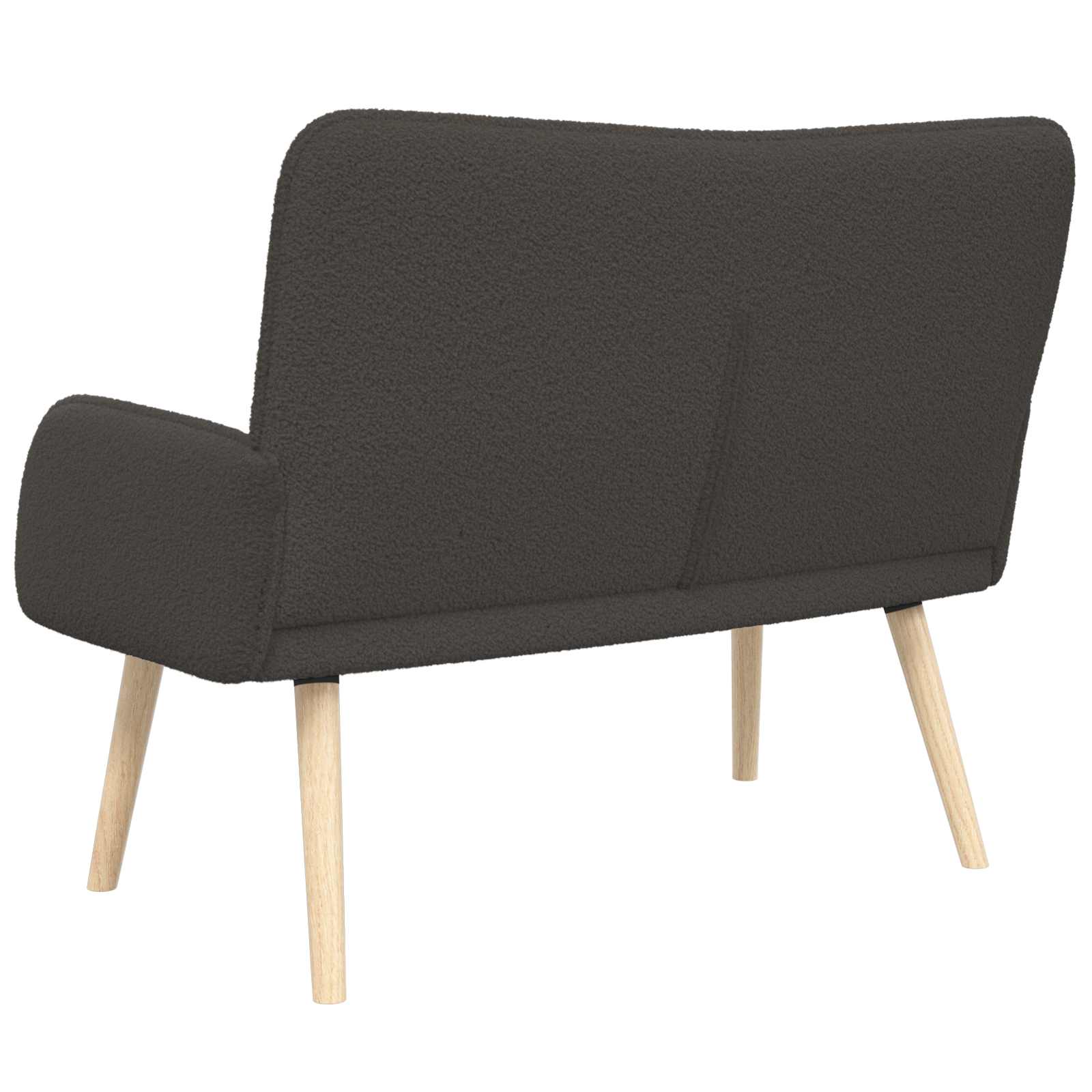 Sofa za dvije osobe Tamnosiva 115 x 61 x 87 cm Bouclé