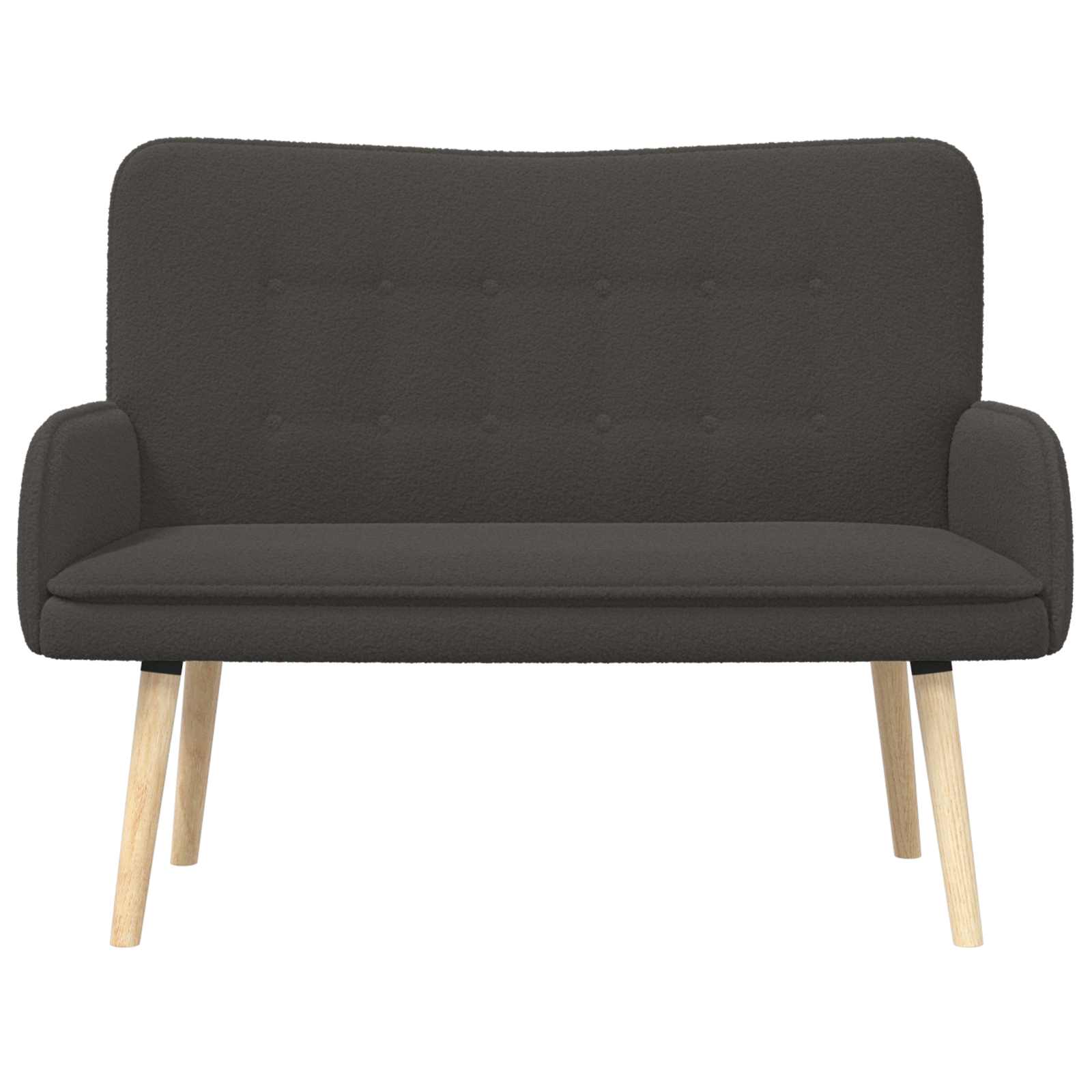 Sofa za dvije osobe Tamnosiva 115 x 61 x 87 cm Bouclé