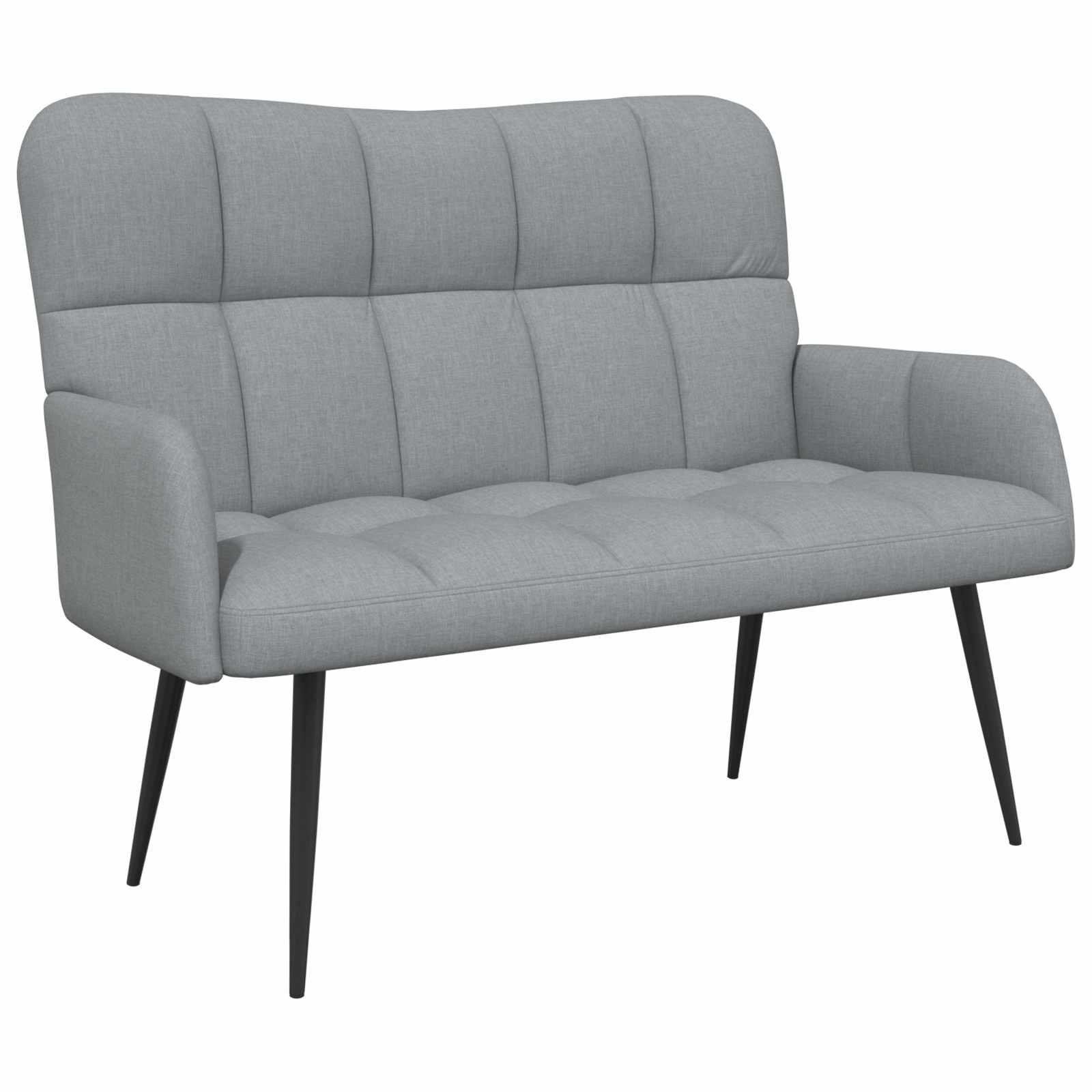 Kauč za dvoje Svijetlo siva 115 x 61 x 87 cm tkanina