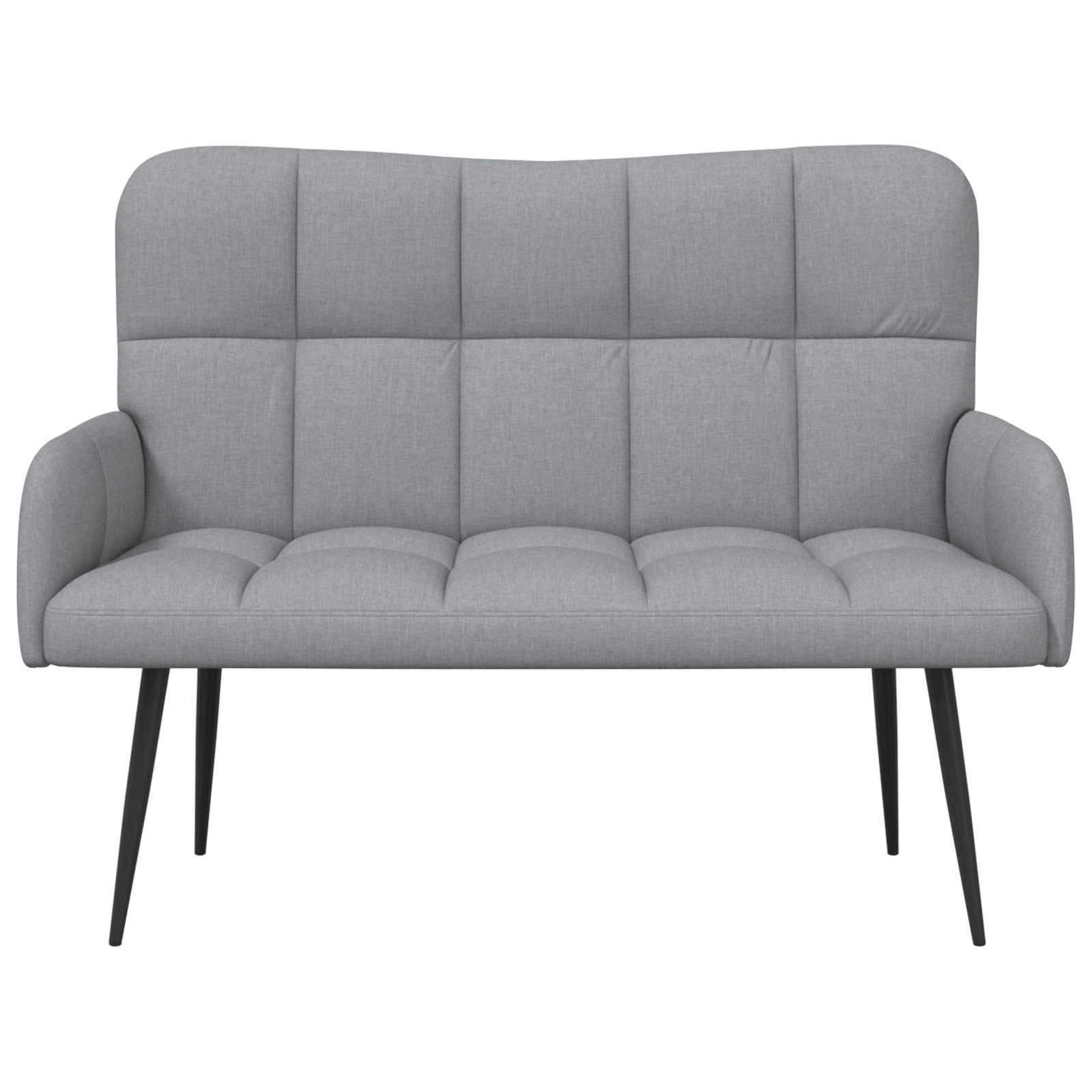 Kauč za dvoje Svijetlo siva 115 x 61 x 87 cm tkanina