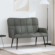 Sofa za dvije osobe Tamnosiva 115 x 61 x 87 cm Tkanina