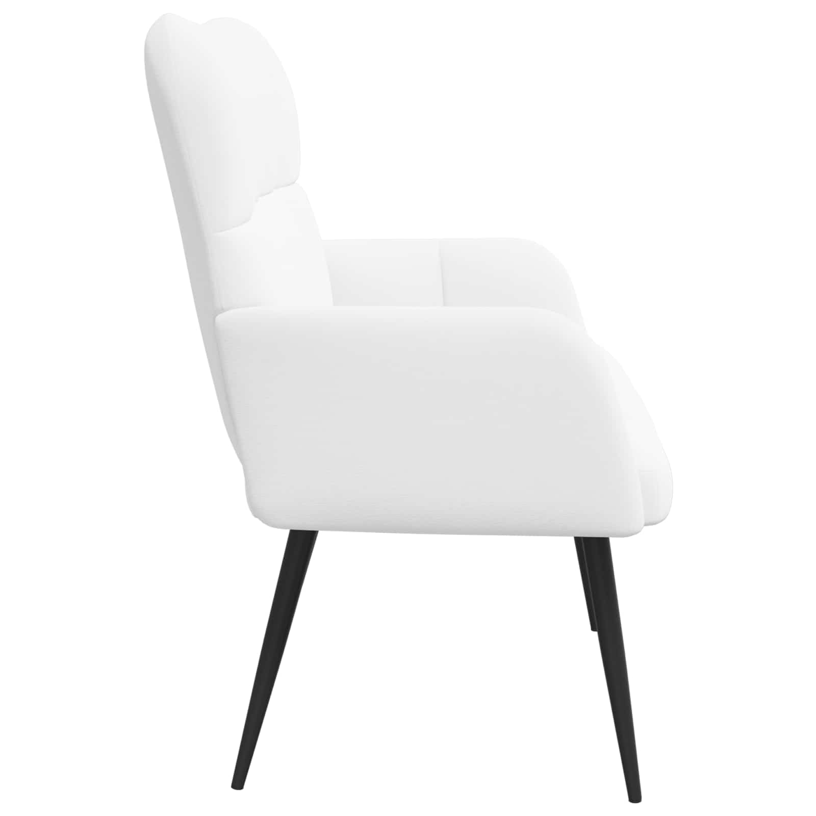 Sofa za dvije osobe Bijela 115 x 61 x 87 cm Tkanina