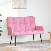 Sofa za dvije osobe Ružičasta 115 x 61 x 87 cm Tkanina